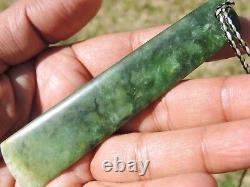 RICHARDs NEPHRITE New Zealand 2 TONE MARSDEN Jade Greenstone Maori Pounamu TOKI