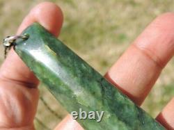 RICHARDs NEPHRITE New Zealand 2 TONE MARSDEN Jade Greenstone Maori Pounamu TOKI