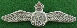 RNZAF New Zealand Air Force METAL Pilot's WINGS 1944 DATED & Maker Marked RARE