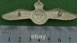 RNZAF New Zealand Air Force METAL Pilot's WINGS 1944 DATED & Maker Marked RARE