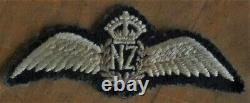 RNZAF New Zealand Air Force Pilot's WINGS Flat Type GENUINE Brevet WW2