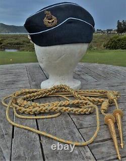 RNZAF Side Cap & Aiguillette For FLAG RANK Senior Officer Air Commodore GENERAL