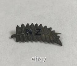 Rare Antique New Zealand Badge Silver Fern Army Nursing Service Corps 1914 18