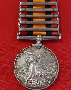 Rare Boer War Queens South Africa Medal New Zealand 5 Campaign 6th Contingent