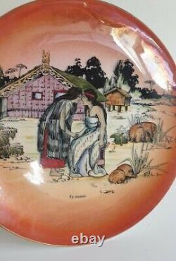 Rare Grimwades Maori Ware Te Hongi Souvenir Plate circa. 1930 New Zealand