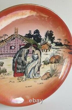 Rare Grimwades Maori Ware Te Hongi Souvenir Plate circa. 1930 New Zealand