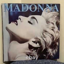 Rare Htf New Zealand Blue Vinyl Ultrasonic Cleaned Madonna True Blue Lp Pls Read