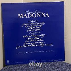 Rare Htf New Zealand Blue Vinyl Ultrasonic Cleaned Madonna True Blue Lp Pls Read