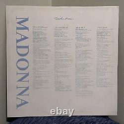 Rare Htf New Zealand Blue Vinyl Ultrasonic Cleaned Madonna True Blue Lp Pls Read