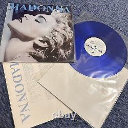 Rare Htf New Zealand Blue Vinyl Ultrasonic Cleaned Madonna True Blue Lp Pls Read