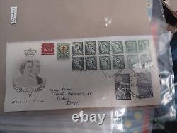 Rare Multi Stamps Covers 270 Stamlps Italy, Canada, New Zealand, Germany, USA