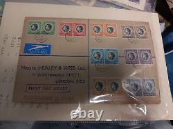 Rare Multi Stamps Covers 270 Stamlps Italy, Canada, New Zealand, Germany, USA