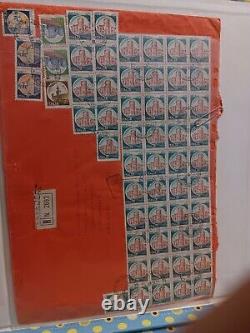 Rare Multi Stamps Covers 270 Stamlps Italy, Canada, New Zealand, Germany, USA