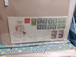 Rare Multi Stamps Covers 270 Stamlps Italy, Canada, New Zealand, Germany, USA