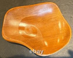 Rare New Zealand Hand Made Bowl Tray from 4000 Year Old Wood Tribal Wave