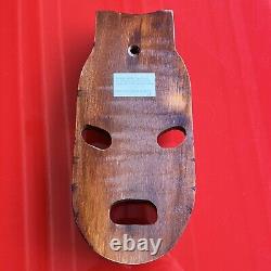 Rare New Zealand Koruru Mask Hand Carved Head For Front Of Important Buildings