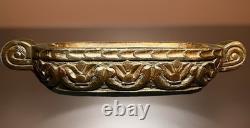 Rare New Zealand Maori Carved Oval Wooden Kumete Bowl 16.75 Long