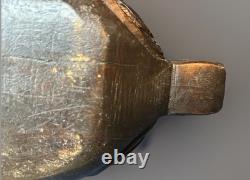 Rare New Zealand Maori Carved Oval Wooden Kumete Bowl 16.75 Long