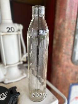 Rare Original 1920's Shell Oil Company of New Zealand Embossed Glass Oil Bottle