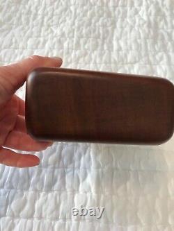 Rare Quade Anderson Hand Carved KAURI WOOD Jewelry Box NEW ZEALAND Signed
