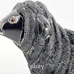Rare Retired Pair Artesania Rinconada New Zealand Black Sheep Uruguay Figurines