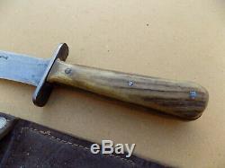 Rare Smiths New Zealand WWII Theater Fighting Knife Stag Bowie