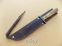 Rare Smiths New Zealand WWII Theater Fighting Knife Stag Bowie