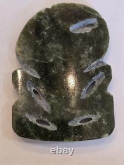 Rare Vintage New Zealand Maori Hei Tiki Jade Carm Pendent