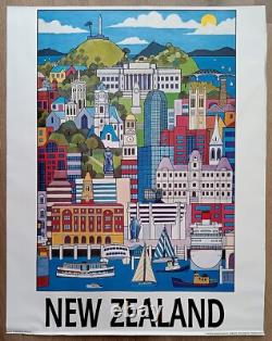 Rare Vintage New Zealand Travel Poster Ted Scott