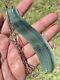 Richard Anderson Arahura CHATOYANT INANGA Pounamu NZ Nephrite Jade CURVED LEAF