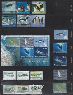 Ross Dependency MNH Collection 103 Stamps and 2 Souvenir Sheet $300