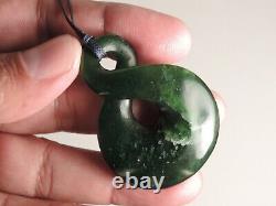 SINGLE TWIST Beautiful Inclusions NEW ZEALAND MAORI Jade Pounamu Greenstone