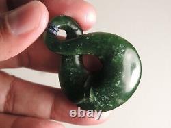 SINGLE TWIST Beautiful Inclusions NEW ZEALAND MAORI Jade Pounamu Greenstone