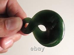 SINGLE TWIST Beautiful Inclusions NEW ZEALAND MAORI Jade Pounamu Greenstone