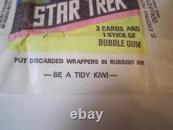 STAR TREK Scanlens Allen's and Regina Wax Packet 1976 New Zealand Unsealed