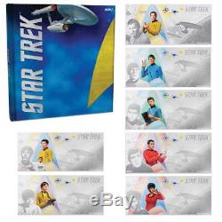 STAR TREK THE ORIGINAL SERIES 7x 2018 Niue 5g silver note Set