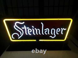 STEINLAGER NEON NEW ZEALAND BEER LIGHTED SIGN EVERBRITE Lamp Bar Beer