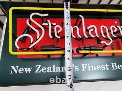 STEINLAGER NEON NEW ZEALAND BEER LIGHTED SIGN EVERBRITE Lamp Bar Beer