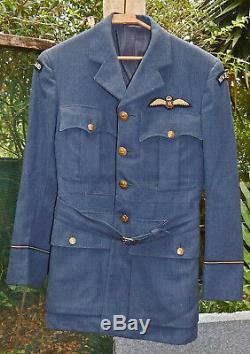 SUPERB Genuine WW2 era PILOT'S WINGS on Royal NEW ZEALAND Air Force P/O's Tunic