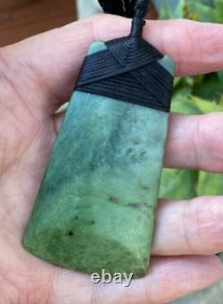 Scott Parker Nz Pounamu Greenstone Nephrite Inanga Flower Jade Maori Hei Toki