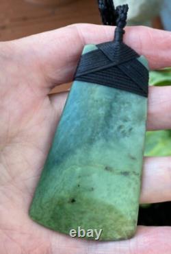 Scott Parker Nz Pounamu Greenstone Nephrite Inanga Flower Jade Maori Hei Toki