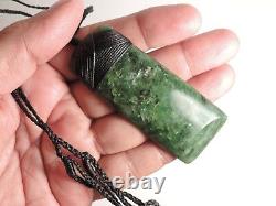 Shane Greenstone Jade Pounamu Nephrite Maori Quality TOKI MARSDEN FLOWER JADE