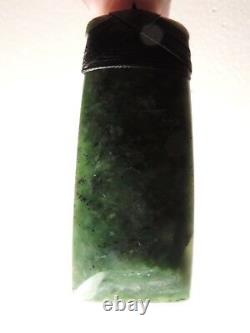 Shane Greenstone Jade Pounamu Nephrite Maori Quality TOKI MARSDEN FLOWER JADE