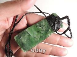 Shane Greenstone Jade Pounamu Nephrite Maori Quality TOKI MARSDEN FLOWER JADE