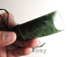 Shane Greenstone Jade Pounamu Nephrite Maori Quality TOKI MARSDEN FLOWER JADE