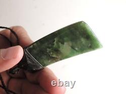 Shane Greenstone Jade Pounamu Nephrite Maori Quality TOKI MARSDEN FLOWER JADE