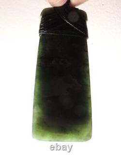 Shane Greenstone Jade Pounamu Nephrite Maori Quality TOKI MARSDEN FLOWER JADE