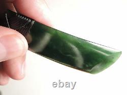 Shane McIntosh Greenstone Jade New Zealand Pounamu Nephrite Maori'QUALITY' TOKI