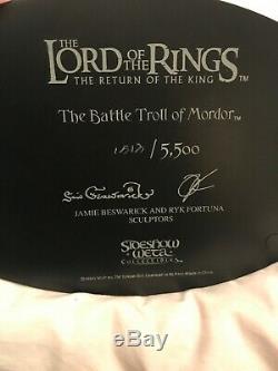 Sideshow Weta BATTLE TROLL of MORDOR LORD OF THE RINGS ROTK STATUE