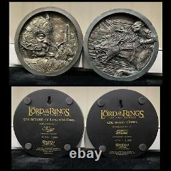 Sideshow Weta LOTR Lord Rings Medallion LOT! 1-16 +8 CUSTOM! & WITCH KING CROWN